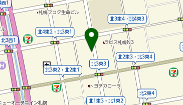 タイムズ北3東2の地図画像