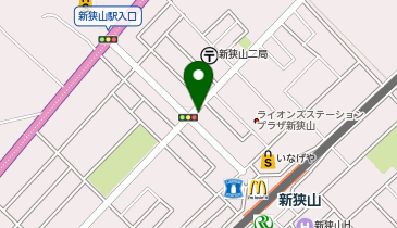 タイムズ新狭山公園通りの地図画像