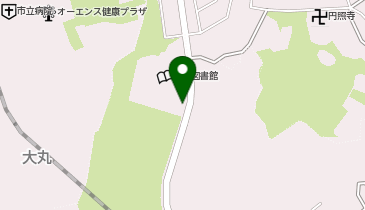 城山公園中央図書館の地図画像