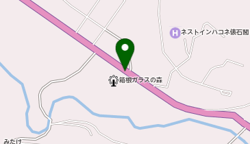 タイムズ箱根ガラスの森美術館第1の地図画像