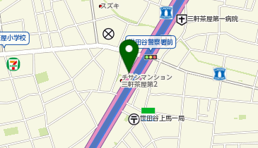 タイムズ世田谷警察署前交差点の地図画像