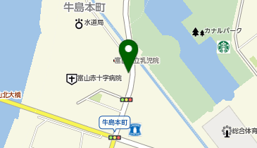 タイムズ富岩運河環水公園立体の地図画像