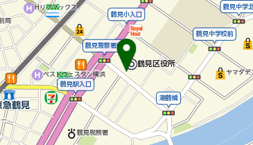 タイムズ鶴見区総合庁舎駐車場の地図画像