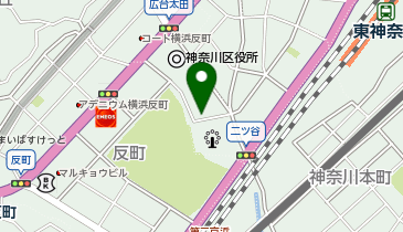 タイムズ神奈川区総合庁舎地下駐車場の地図画像