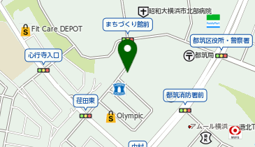 タイムズ都筑区総合庁舎駐車場の地図画像
