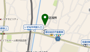タイムズ泉区総合庁舎駐車場の地図画像