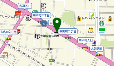 タイムズ大分末広町1丁目の地図画像