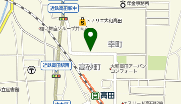 タイムズコーナントナリエ大和高田店の地図画像