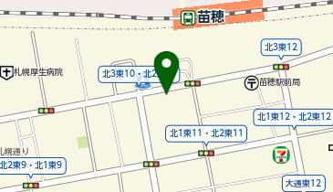 タイムズ苗穂駅前第2の地図画像