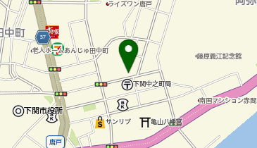下関市赤間町駐車場の地図画像