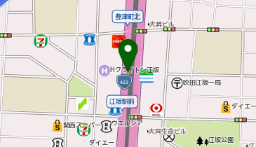 タイムズコーナン江坂駅前店の地図画像