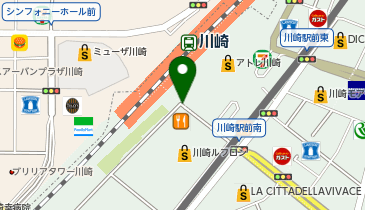 タイムズアトレ川崎の地図画像