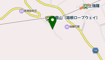 タイムズ箱根ロープウェイ早雲山駅第2の地図画像