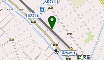 タイムズ西鉄高宮駅高架下第2の地図画像