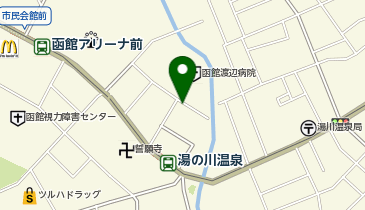 タイムズ函館渡辺病院東棟の地図画像