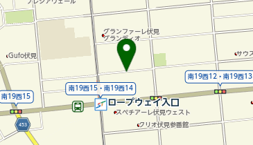 タイムズロープウェイ入口駅前の地図画像