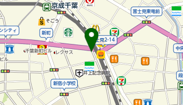 タイムズ千葉新町第2の地図画像