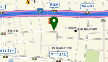 タイムズ白鶴御影本町テニスコートの地図画像