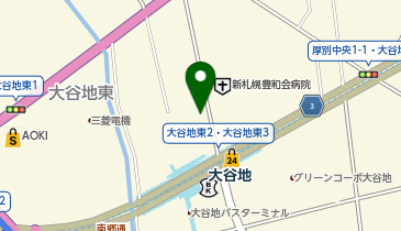 タイムズSDC大谷地アドバンシービル立体の地図画像