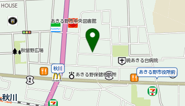 タイムズあきる台病院第2の地図画像