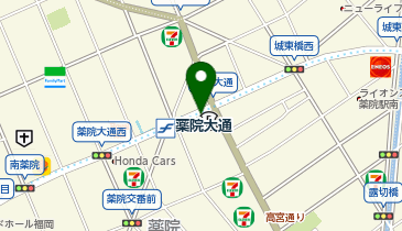 タイムズ薬院大通駅前の地図画像