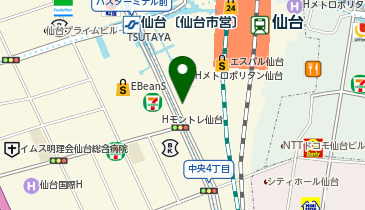 タイムズ仙台駅屋上の地図画像