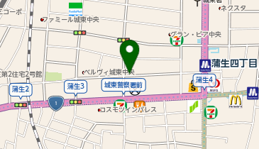 タイムズ城東中央1丁目の地図画像