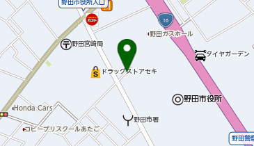 野田市役所の地図画像