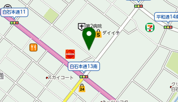 タイムズダイイチ白石神社前店の地図画像