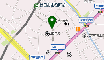 廿日市郵便局駐車場の地図画像