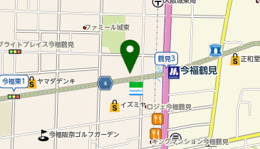 タイムズアオキ今福鶴見店の地図画像