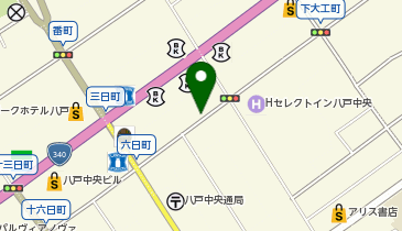 タイムズ青森みちのく銀行八戸中央支店の地図画像