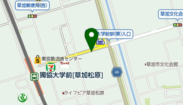 タイムズ草加CHPパーキングの地図画像