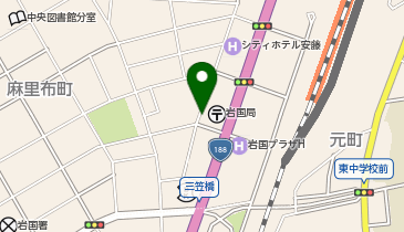 岩国郵便局駐車場の地図画像