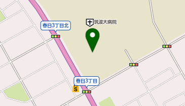 筑波大学附属病院身障者専用駐車場の地図画像
