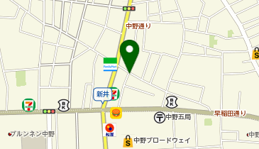 タイムズ新井第17の地図画像