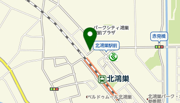 タイムズ北鴻巣駅東口の地図画像