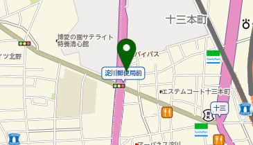 タイムズ十三本町2丁目第3の地図画像