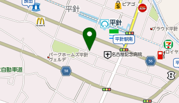タイムズ名古屋記念病院平面駐車場の地図画像