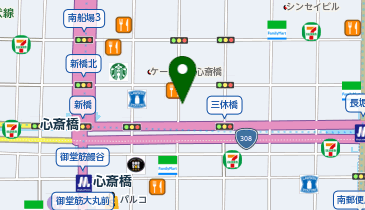 タイムズ心斎橋長堀通の地図画像