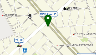 タイムズ金沢駅西けやき通りの地図画像
