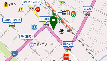 千歳郵便局駐車場の地図画像