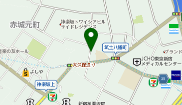 タイムズ筑土八幡町第3の地図画像