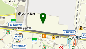 タイムズOIMACHI TRACKSの地図画像