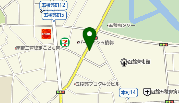 タイムズ函館五稜郭公園前第2の地図画像