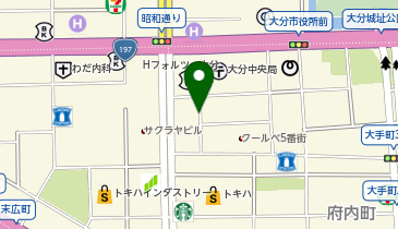 タイムズ西日本シティ銀行大分支店の地図画像