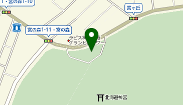 タイムズ北海道神宮 北一条駐車場の地図画像