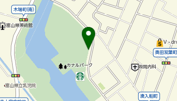 タイムズ富岩運河環水公園第1の地図画像
