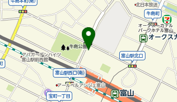 富山市営富山駅北駐車場の地図画像