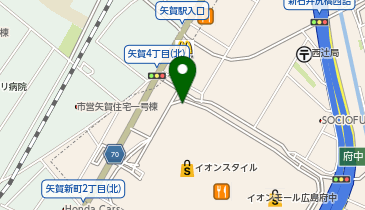 タイムズイオンモール広島府中4F屋上店舗棟満空用の地図画像
